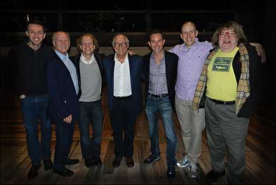 Jimmy Buffett and Bruce Vilanch Visit Big Fish in Chicago