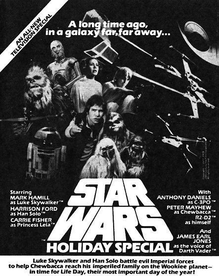 This Day in Television History – November 17th, 1978 – Star Wars Holiday Special Airs
