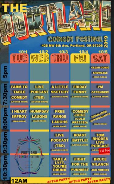 The Portland Comedy Festival Schedule