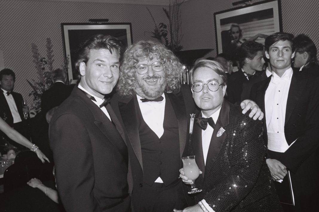 Bruce Vilanch with Patrick Swayze and Producer Allan Carr