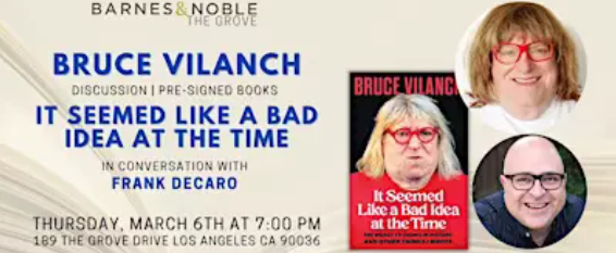Barnes & Noble The Grove welcomes Bruce Vilanch to discuss IT SEEMED ...